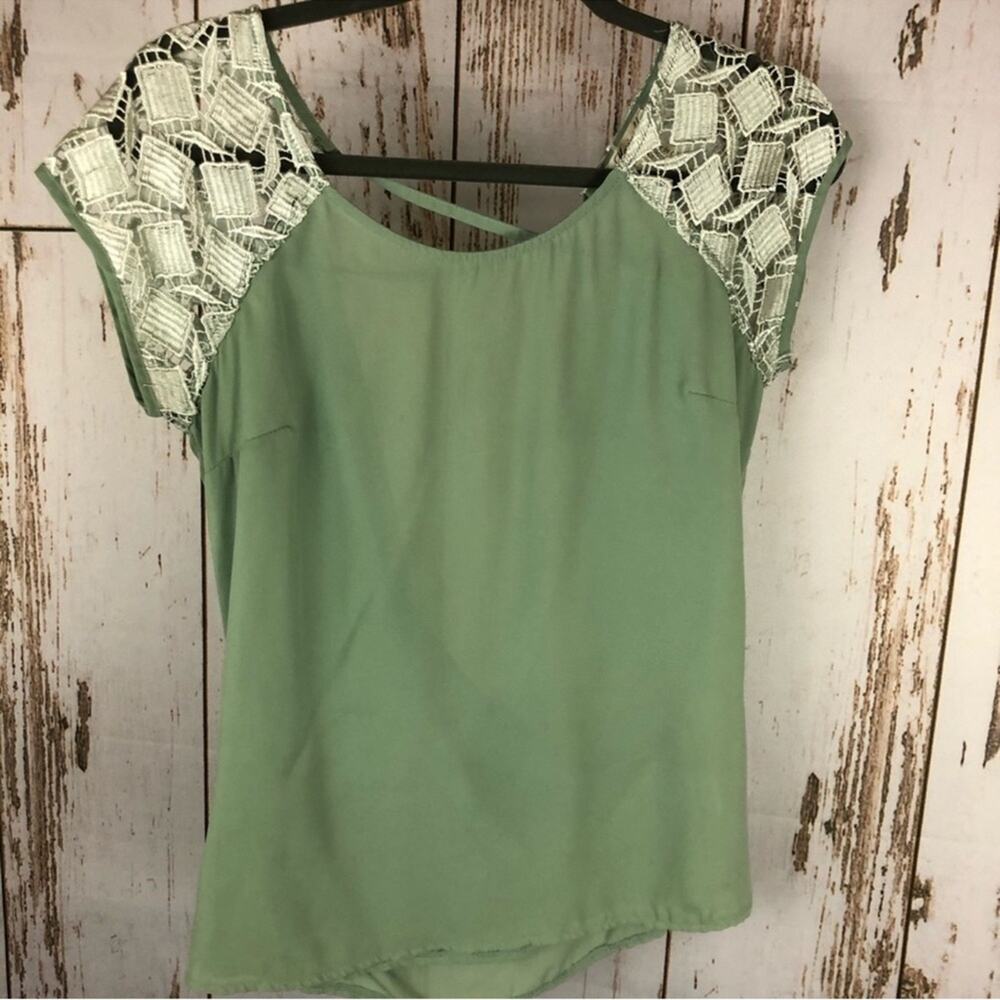 Marineblu Blouse, Open Back. Size Small.  In excellent condition!